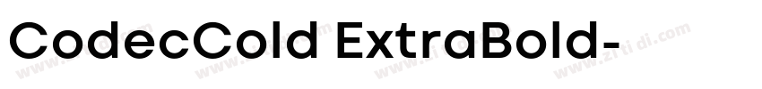 CodecCold ExtraBold字体转换 CodecCold ExtraBold字体转换
